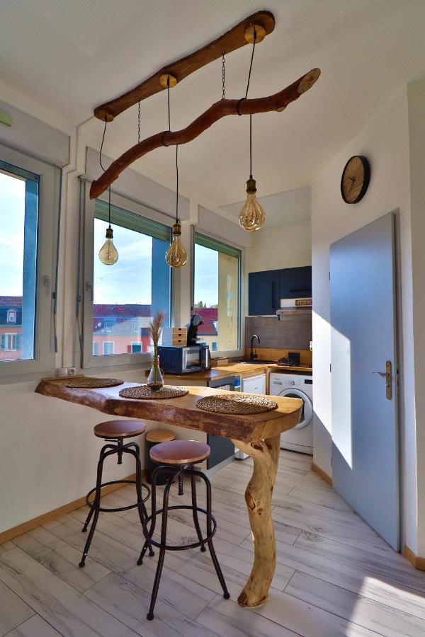 Superbe Studio Cosy Et Atypique 3 Etoiles Montbéliard Buitenkant foto